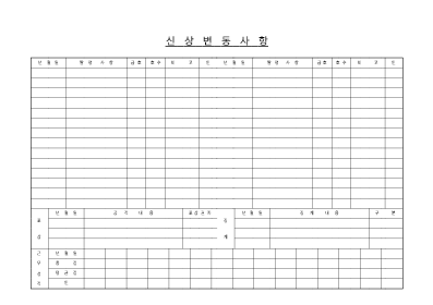 신상변동사항